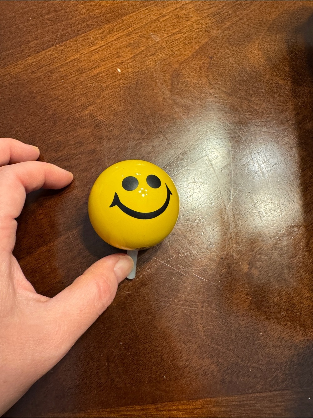 Yellow Smiley Face - Nora Fleming